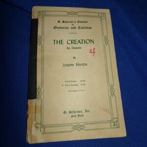 Vintage Music Songbook - The Creation: An Oratorio by Joseph Hayden